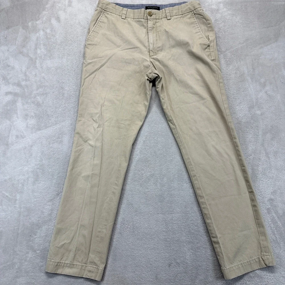 Banana Republic Pants‎ Mens 32x32 (32x28) Aiden Chino Khaki Slim Fit Trousers
